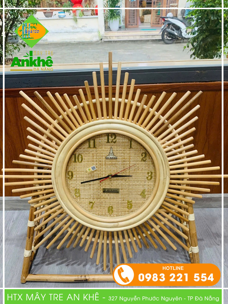 RATTAN CLOCK 003